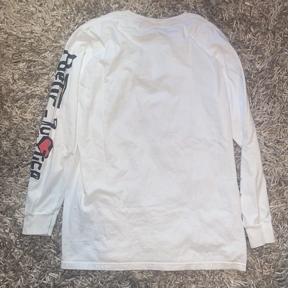 Poetic justice white long sleeve men’s - Picture 3 of 3